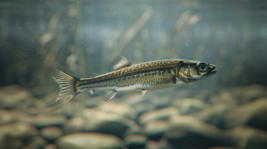 This is a picture of fathead minnow used for stocking ponds